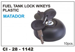 Car International Fuel Tank Cap W/Key Matador, Rtv, Minidor Pvc  CI-1142