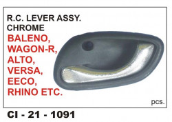 Car International Inner Door Handle / R C Lever Assembly Alto, Wagor-R, Eeco, Versa, Baleno, Rhino (Chrome) Left  Ci-1091L