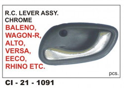 Car International Inner Door Handle / R C Lever Assembly Alto, Wagor-R, Eeco, Versa, Baleno, Rhino (Chrome) Right  Ci-1091R