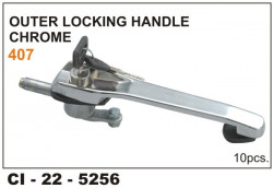 Car International Locking Handle Tata 407,609, Chrome Plated  CI-5256