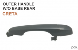 Car International Outer Door Handle Creta W/O Base Rear Left CI-9057L