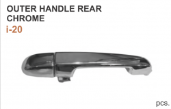 Car International Outer Door Handle I20 Rear Left Chrome CI-9064L