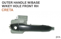 Car International Outer Door Handle With Base Creta Front Right CI-292R