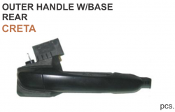 Car International Outer Door Handle With Base Creta Rear Left CI-293L