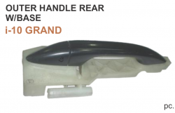 Car International Outer Door Handle With Base I10 Grand Rear Left CI-266L