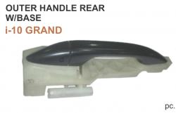 Car International Outer Door Handle With Base I10 Grand Rear Right CI-266R