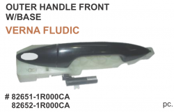 Car International Outer Door Handle With Base Verna Fluidic Front Left CI-267L