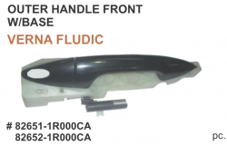 Car International Outer Door Handle With Base Verna Fluidic Front Right CI-267R