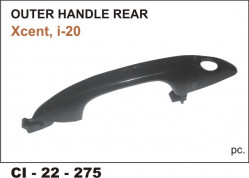 Car International Outer Door Handle Xcent, I20 Elite Rear (Left) Ci-275Rl