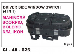 Car International Power Window Switch (4 In 1) Bolero, Scorpio, Ikon Front Right  CI-626