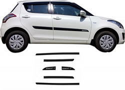 Car Original Side Door Beading Matt BLACK - Swift Type 3