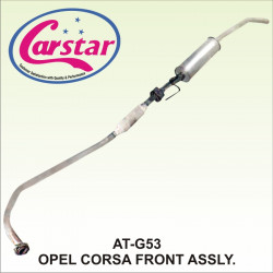 Carstar Silencer Assembly Opel Corsa Front /Centre