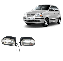 EPE Side Door Mirror Cover Chrome with Blinker Indicator (Set of 2) - Santro Xing