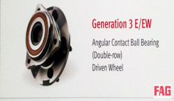 FAG Bearing Rear Wheel Skoda Laura (2nd Generation) / Volskwagan Jetta (Torsion Beam Axle) 