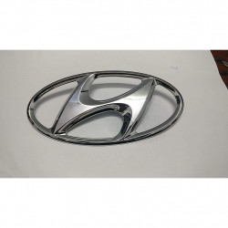 Generic Front Grill Badge Logo Monogram for Hyundai i20 H (170X86 mm) -2 Pins on Backside
