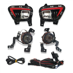 Globex Fog Lamp Assembly (Projector) Sonet With Chrome Bezel & Wiring Kit