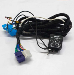 Huco 113-0026PI Dual Head Light Lamp Relay With Wiring Harness-12V 130W H1/H7 Linea,Fiesta,Indica, Vista,Indigo,Manza,Duster,Honda Civic 1.8