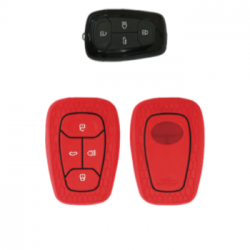 KeyCare KC-08 Key Cover Silicone For Altroz / Safari / Harrier / Nexon / Tigor (Red)