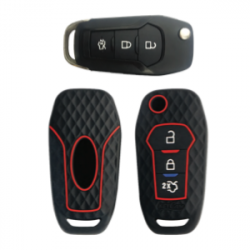 KeyCare KC-12 Key Cover Silicone For Aspire / Endeavour / Figo / Ecosport / Fiesta (Black)