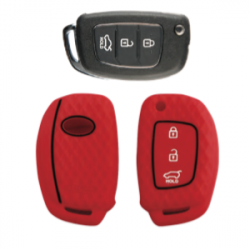 KeyCare KC-16 Key Cover Silicone For i20 / Verna / Xcent (Red)