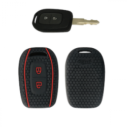 KeyCare KC-17 Key Cover Silicone For Duster / Kwid / Triber / Redi GO (Black)