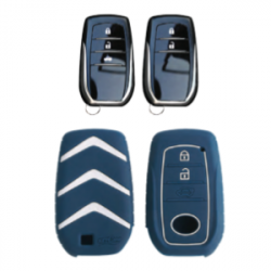 KeyCare KC-18 Key Cover Silicone For Fortuner / Innova Crysta (Blue)