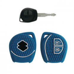 KeyCare KC-23 Key Cover Silicone For Alto / Alto 800 / Alto K10 / Baleno / Celerio / Ciaz / Swift Dzire / Ertiga / Ignis / Ritz / S-Cross / S-Presso / Swift / SX4 / Vitara Brezza / Wagon R / XL6 (Blue)