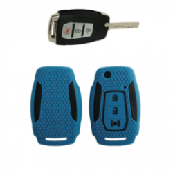 KeyCare KC-25 Key Cover Silicone For Allturas G4 / XUV 300 (Blue)