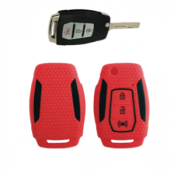 KeyCare KC-25 Key Cover Silicone For Allturas G4 / XUV 300 (Red)