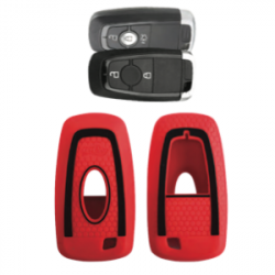 KeyCare KC-26 Key Cover Silicone For Aspire / Ecosport / Endeavour / Figo / Freestyle (Red)