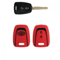 KeyCare KC-27 Key Cover Silicone For Eon / i10 Grand / Santro 2018 Onwards (Red)
