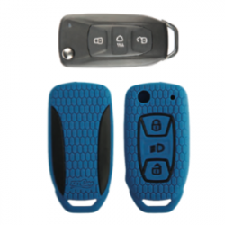 KeyCare KC-29 Key Cover Silicone For Bolt / Hexa / Nexon / Tiago / Tigor / Zest (Blue)