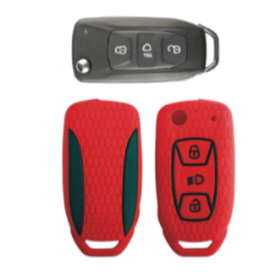 KeyCare KC-29 Key Cover Silicone For Bolt / Hexa / Nexon / Tiago / Tigor / Zest (Red)