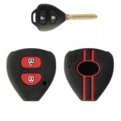 KeyCare KC-32 Key Cover Silicone For Camary / Corolla / Fortuner / Innova (Black)