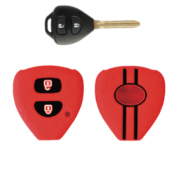 KeyCare KC-32 Key Cover Silicone For Camary / Corolla / Fortuner / Innova (Red)