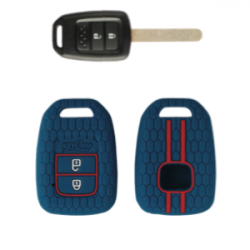 KeyCare KC-33 Key Cover Silicone For Accord / Amaze / Brio / City / CR-V / Jazz / Mobilio / WR-V (Blue)