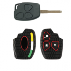 KeyCare KC-34 Key Cover Silicone For Bolero / Nuvosport / Quanto / Scorpio / Xylo (Black)