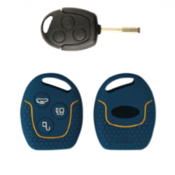 KeyCare KC-37 Key Cover Silicone For Fiesta / Figo / Fusion (Blue)