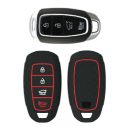 KeyCare KC-60 Key Cover Silicone For Verna 2020 Onwards / Tucson (Black)