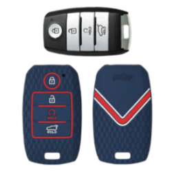 KeyCare KC-61 Key Cover Silicone For Seltos / Sonet (Blue)