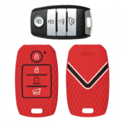 KeyCare KC-61 Key Cover Silicone For Seltos / Sonet (Red)