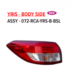 Lumax 072-RCA-YRS-B-BSL Tail Light Lamp Assembly Yaris Body Side With Bulb Left