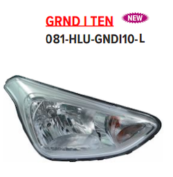 Lumax 081-HLU-GNDI10-L Head Light Lamp Assembly i10 Grand Left