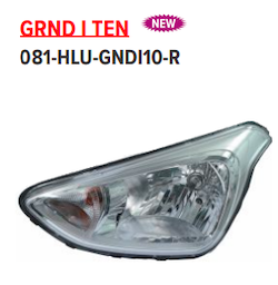 Lumax 081-HLU-GNDI10-R Head Light Lamp Assembly i10 Grand Right