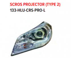Lumax 133-HLU-CRS-PRO-L Head Light Lamp Assembly S Cross Projector Left
