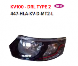 Lumax 447-HLA-KV-D-MT2-L Head Light Lamp Assembly KUV 100 Type 2 DRL With Motor Left