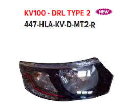 Lumax 447-HLA-KV-D-MT2-R Head Light Lamp Assembly KUV 100 Type 2 DRL With Motor Right