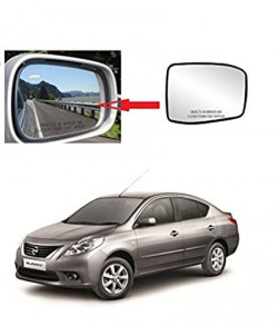 Motherson MP-PNS008CL Car Rear View Side Door Mirror Glass Plate Sunny / Micra / Duster / Lodgy (Left) (Convex) 