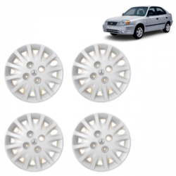 Premium Quality Car Full Wheel Cover Caps Bolt Type 13 Inches (Tracer) (Silver) For Accent