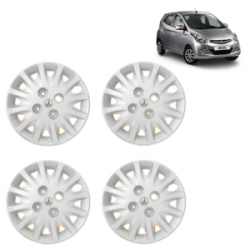Premium Quality Car Full Wheel Cover Caps Bolt Type 13 Inches (Tracer) (Silver) For Eon 1.0L
